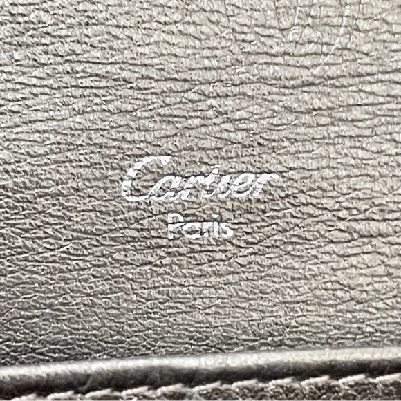 Cartier metallic happy birthday monogram leather long wallet with card - Picture 12 of 12